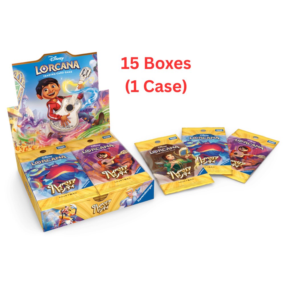 Disney Lorcana TCG:[Pre-order] (1 Case)Japanese Version Booster Pack: Hyperia City BOX- NEW/Sealed (2026/10/16)